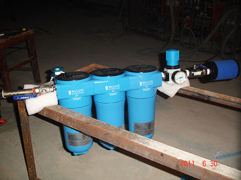 SA75SIL壓縮空氣消音器的安裝現場 SA75SIL壓縮空氣消音器的安裝現場