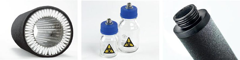 SR醫用真空過濾器的褶疊濾芯剖面圖、積液瓶、褶疊濾芯外觀 SR醫用真空過濾器的褶疊濾芯剖面圖、積液瓶、褶疊濾芯外觀