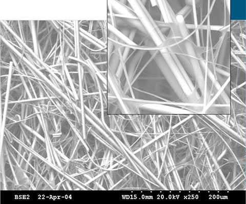 高倍顯微鏡下的SR壓縮空氣精密過濾器的濾芯材料 高倍顯微鏡下的SR壓縮空氣精密過濾器的濾芯材料