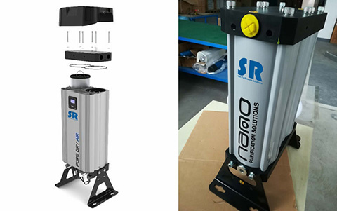 可用于電子工業壓縮空氣系統的SR模塊化吸干機