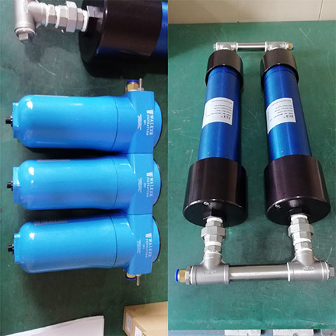 “三級過濾器”與“兩支并聯SR CMD膜干燥器CMD TM3000”串聯 “三級過濾器”與“兩支并聯SR CMD膜干燥器CMD TM3000”串聯