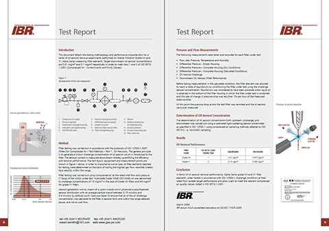 IBR關(guān)于WALKER壓縮空氣濾芯的試驗(yàn)證明 IBR關(guān)于WALKER壓縮空氣濾芯的試驗(yàn)證明