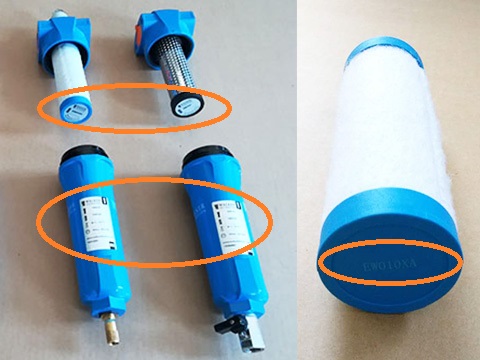 Walker濾芯型號在濾芯端蓋和過濾器殼體上 Walker濾芯型號在濾芯端蓋和過濾器殼體上