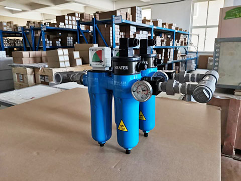 兩組WALKER壓縮空氣加熱器A55FTH并聯 兩組WALKER壓縮空氣加熱器A55FTH并聯