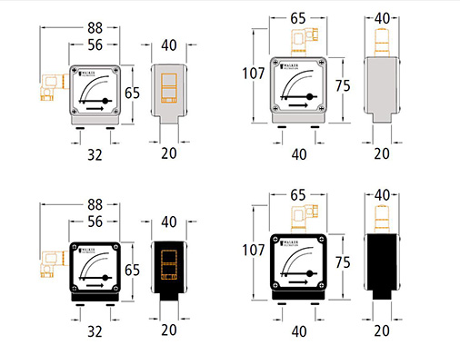 WALKER壓差表和WALKER壓差指示器尺寸圖1 WALKER壓差表和WALKER壓差指示器尺寸圖1