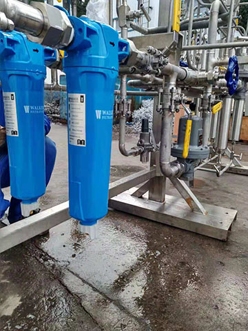 SRA壓縮空氣精密過濾器并聯現場 SRA壓縮空氣精密過濾器并聯現場